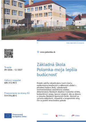 Základná škola - moja lepšia budúcnosť